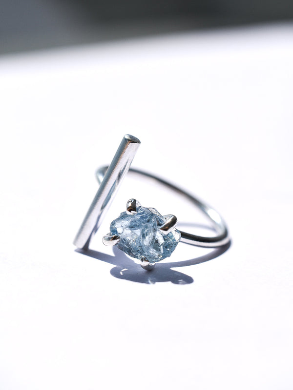 Anillo Otaro aguamarina