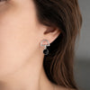 Aretes Killa ónix negro