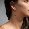 Aretes Lyana Turmalina negra