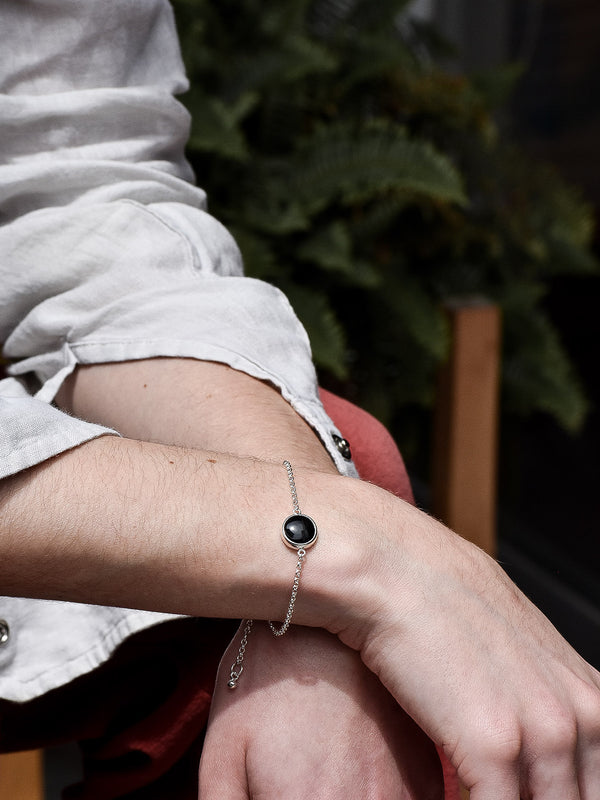 Pulsera Rea obsidiana negra