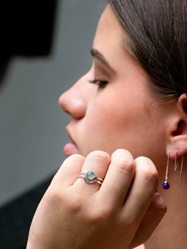Anillo Aldebarán ópalo andino