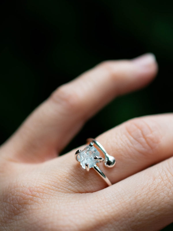 Anillo Lirón aguamarina - Secundaria