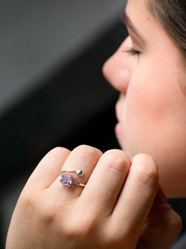 Anillo Lirón amatista