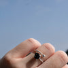 Anillo Lirón turmalina negra