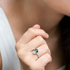 Anillo Vida ágata musgosa