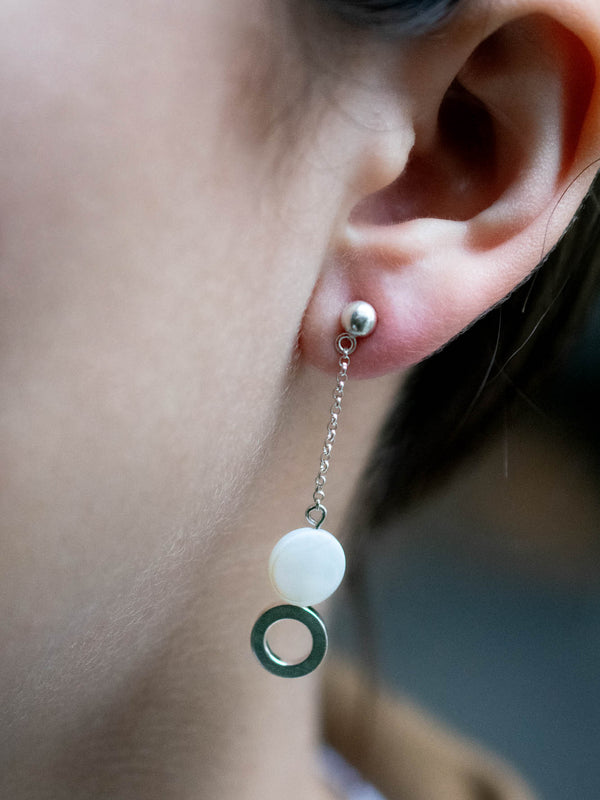 Aretes Eclipse nácar - Secundaria