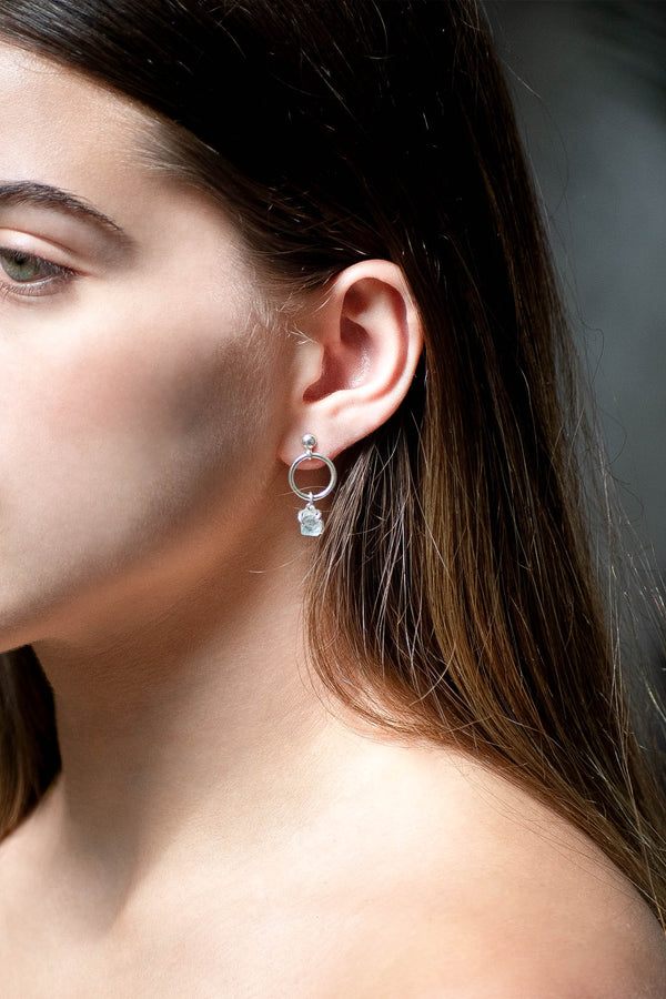 Aretes Hoku aguamarina