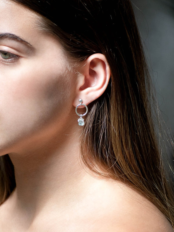 Aretes Hoku aguamarina