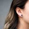 Aretes Trim ónix negro