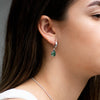 Aretes Vida ágata musgosa