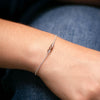 Pulsera Asteria cuarzo rutilado cobre