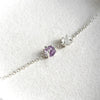 Pulsera Camus amatista & cuarzo cristal