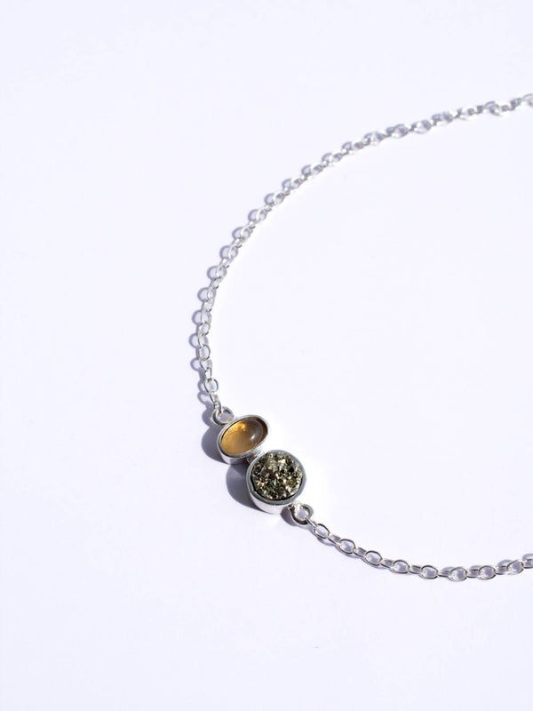 Pulsera Joia pirita y citrino - Secundaria