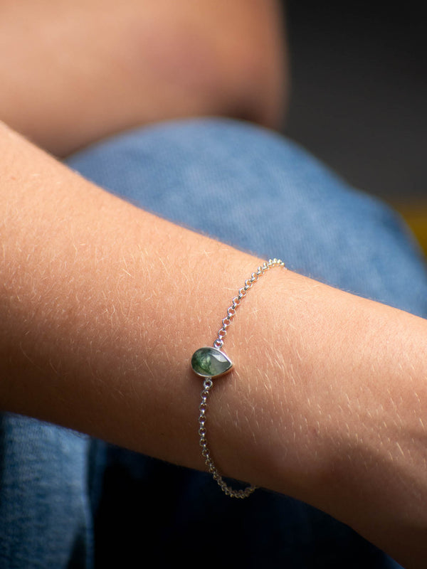 Pulsera Vida ágata musgosa