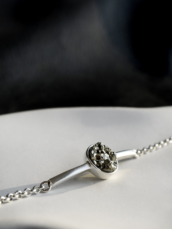 Pulsera Gala pirita drusa - Secundaria