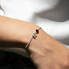 Pulsera Camus turmalina y cuarzo cristal raw