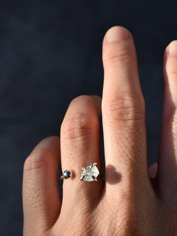 Anillo Pyro aguamarina