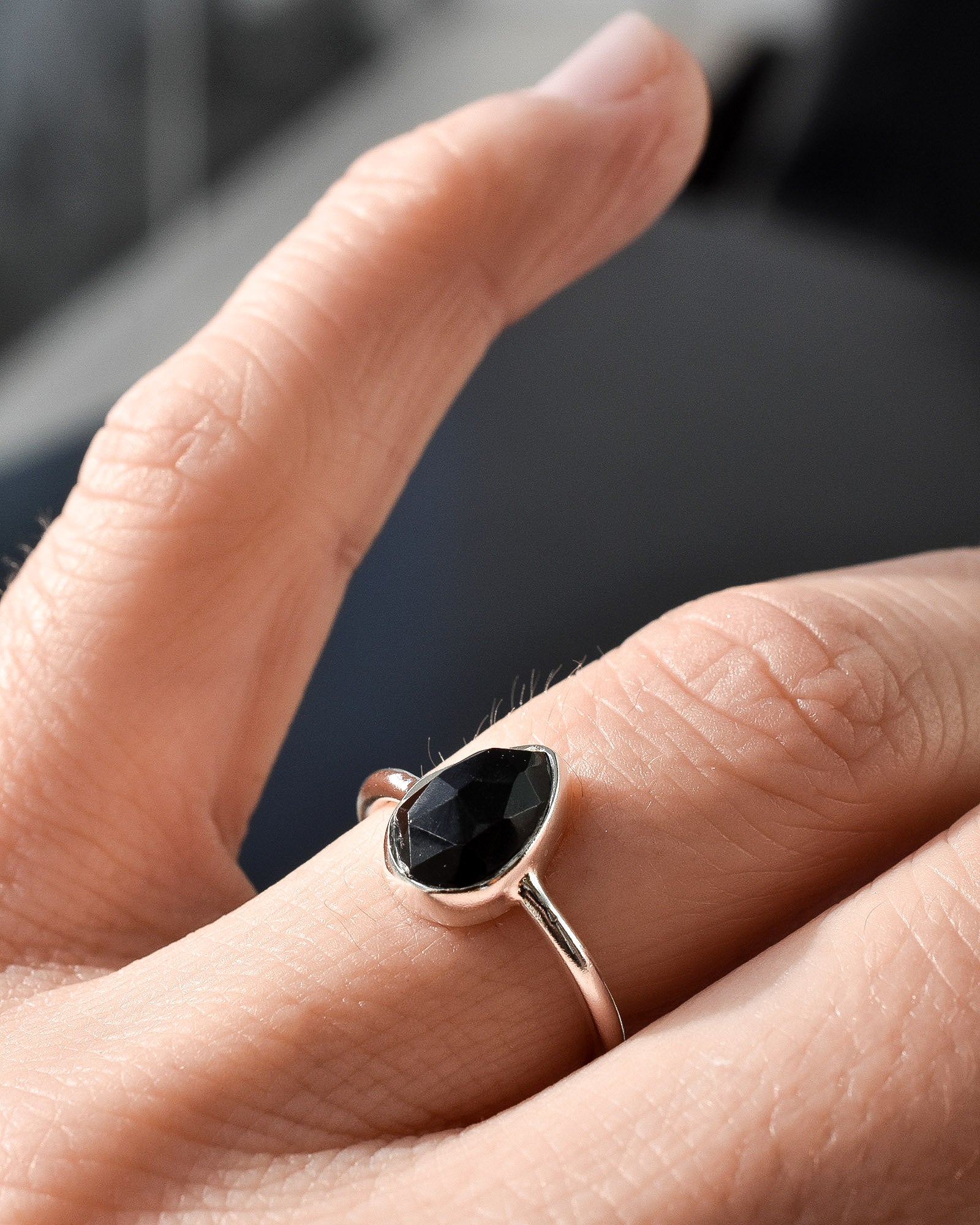 Anillo Ghana ónix negro - Gallery 2