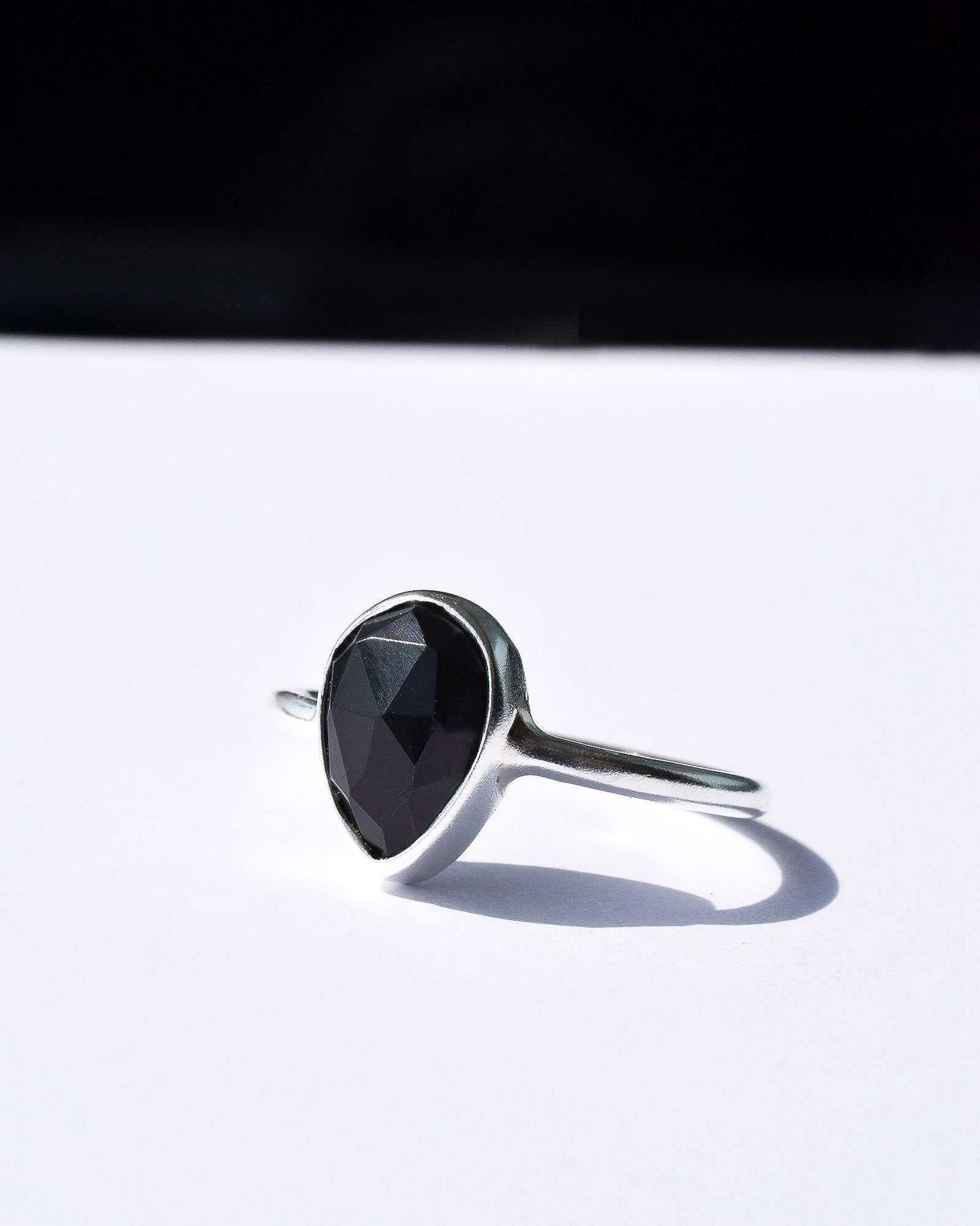 Anillo Ghana ónix negro - Gallery 1