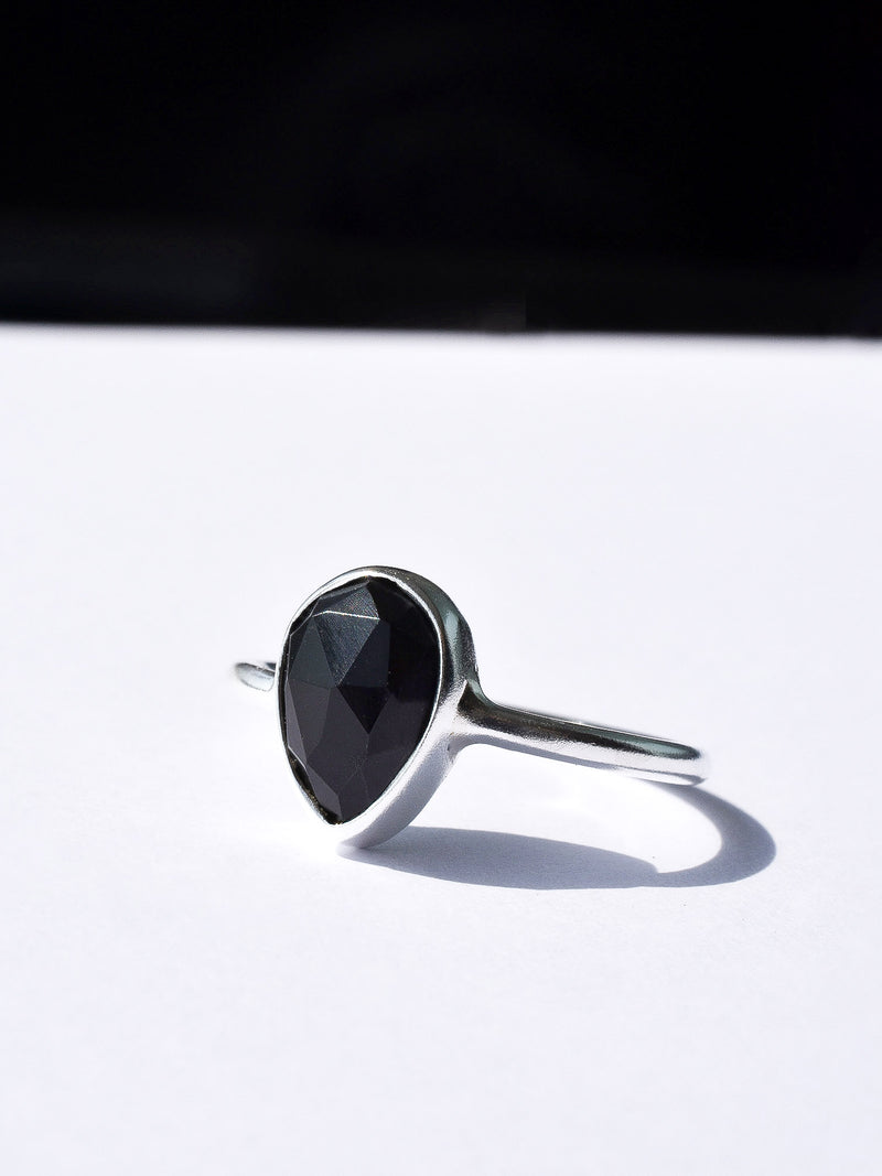 Anillo Ghana ónix negro