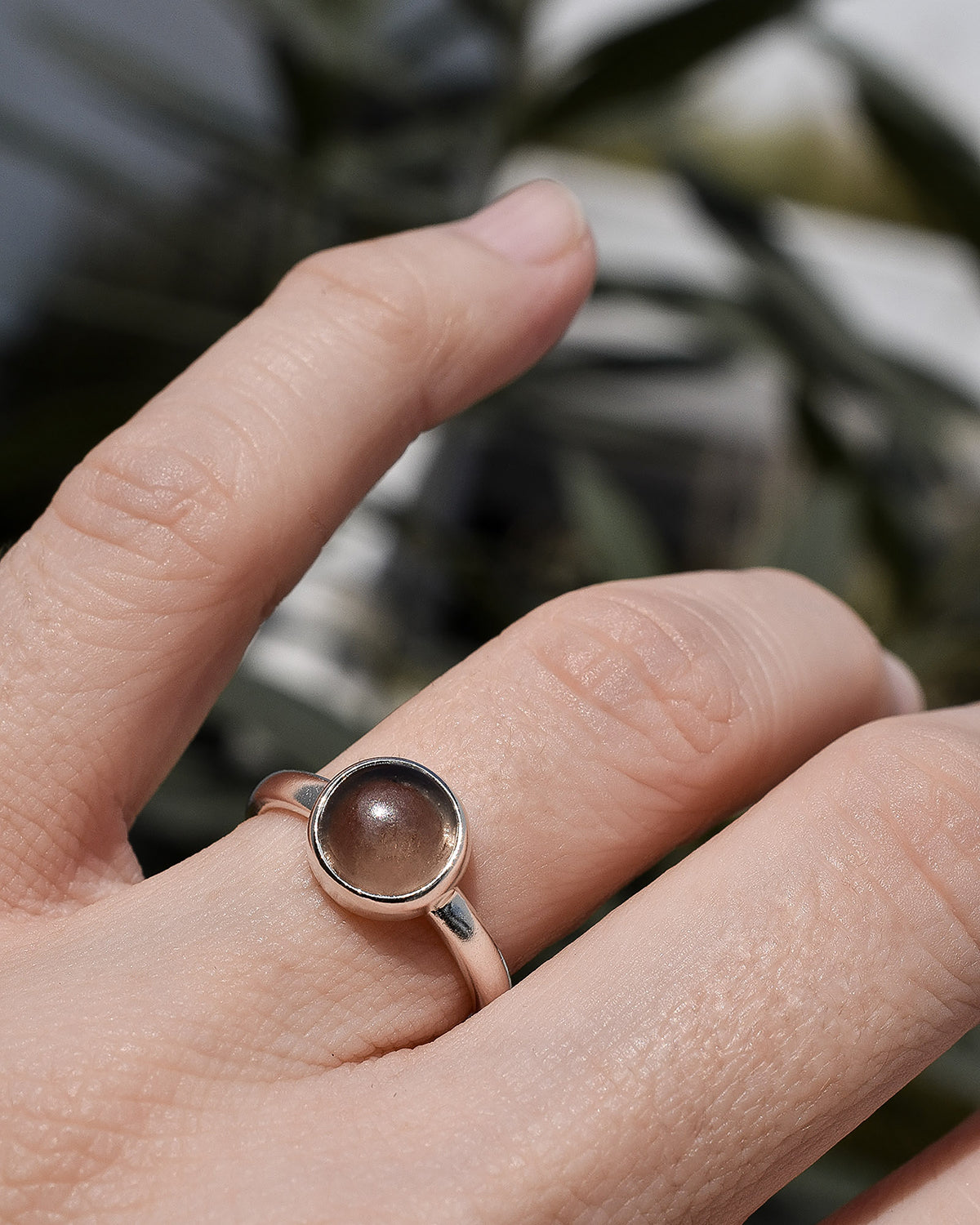 Anillo Siriana cuarzo ahumado - Gallery 1
