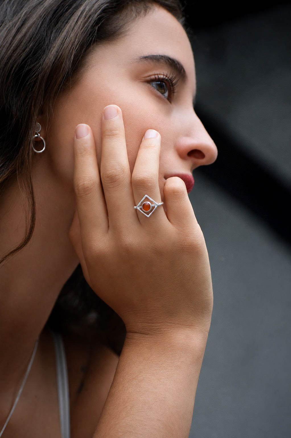 Anillo Auralis ágata cornalina - Gallery 6