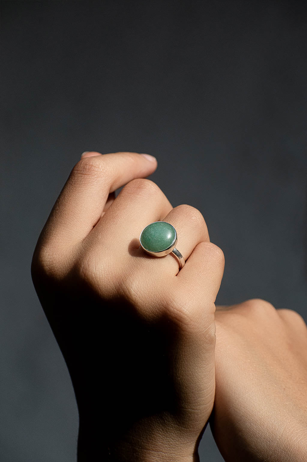 Anillo Kanon aventurina verde - Gallery 2