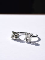 Anillo Duett pirita & cuarzo herkimer - Miniatura 1