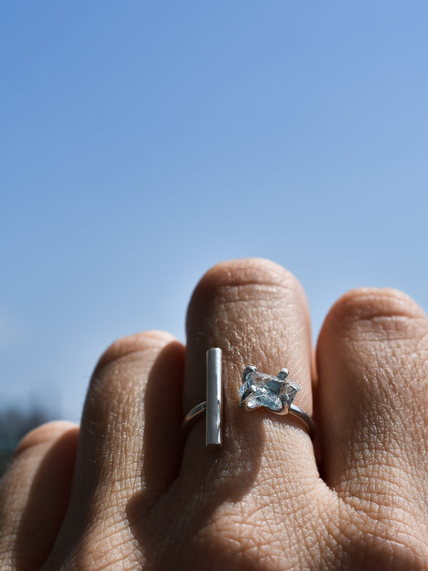 Anillo Otaro aguamarina - Secundaria