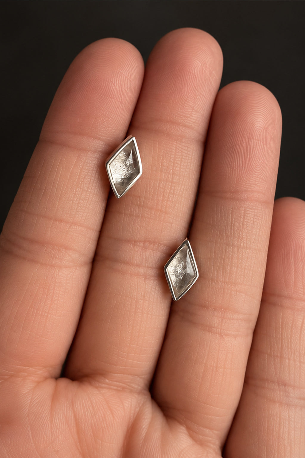 Aretes Ciel cuarzo cristal - Gallery 2