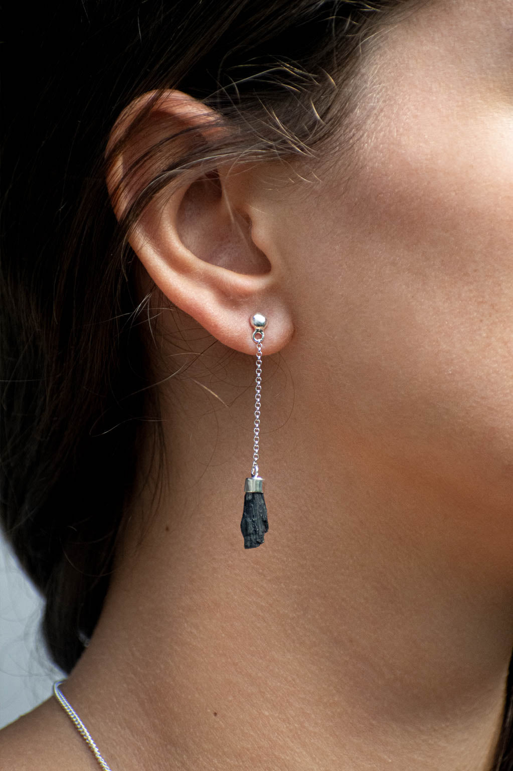 Aretes Lyana Turmalina negra - Gallery 2