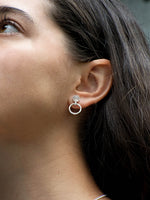 Aretes Mila cuarzo rosa - Miniatura 3