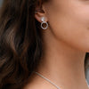 Aretes Mila cuarzo rosa