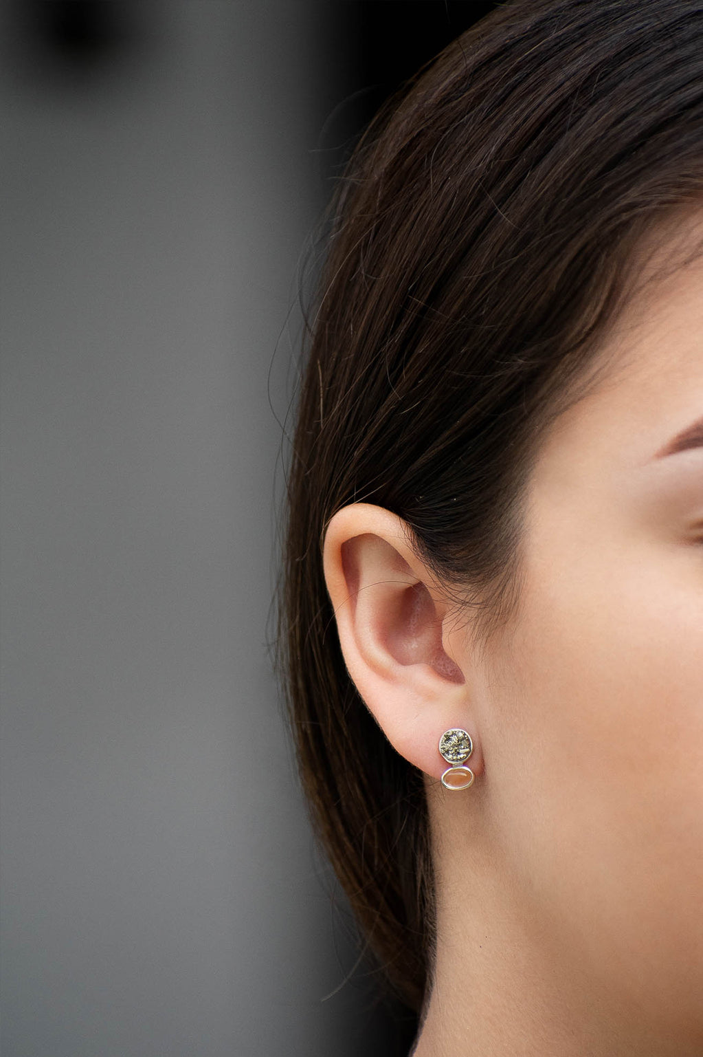 Aretes Joia pirita y citrino - Gallery 1