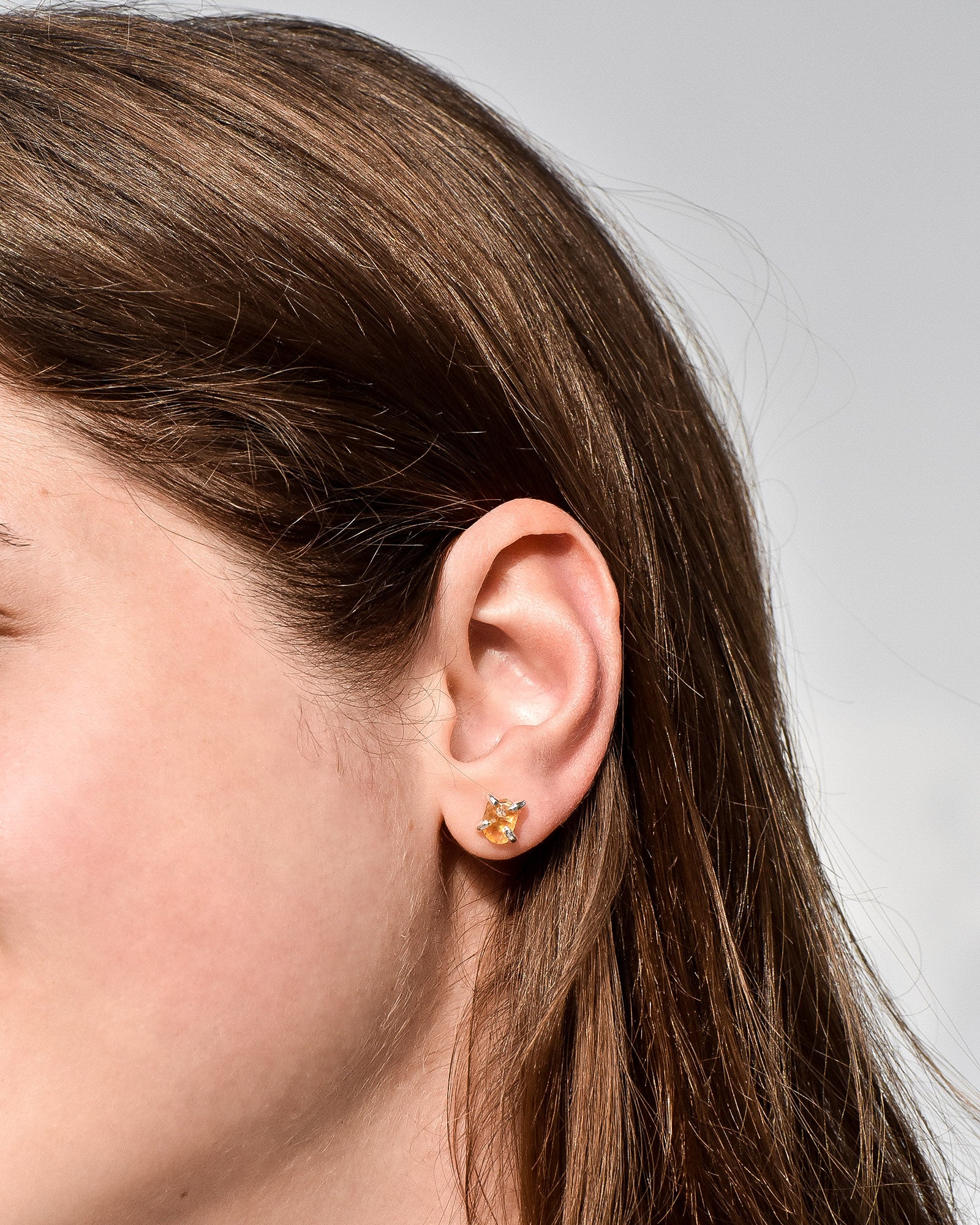 Aretes Raw citrino - Gallery 1
