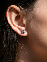 Aretes Raw turmalina negra - Miniatura 3