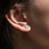 Aretes Triángulo texturado