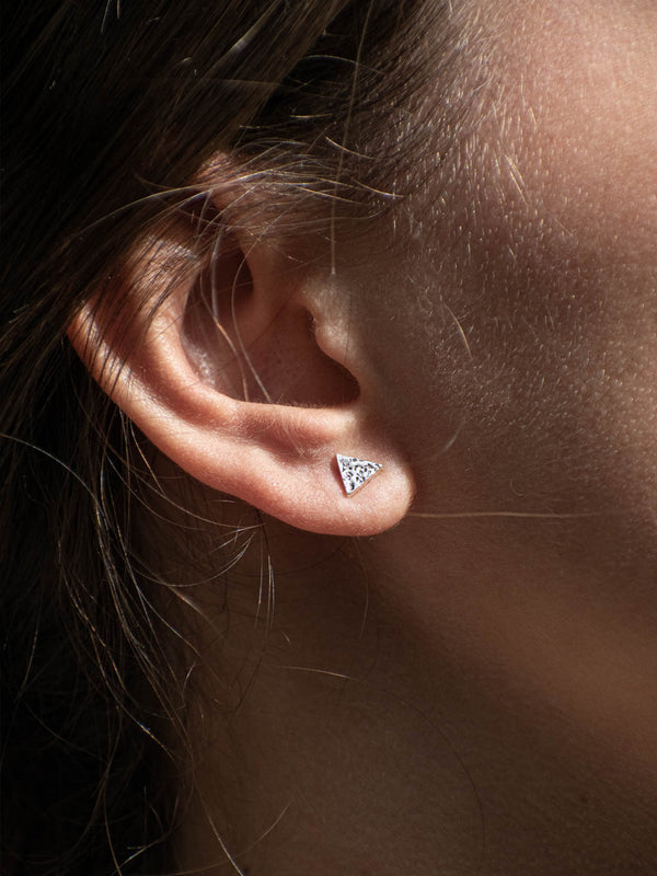 Aretes Triángulo texturado