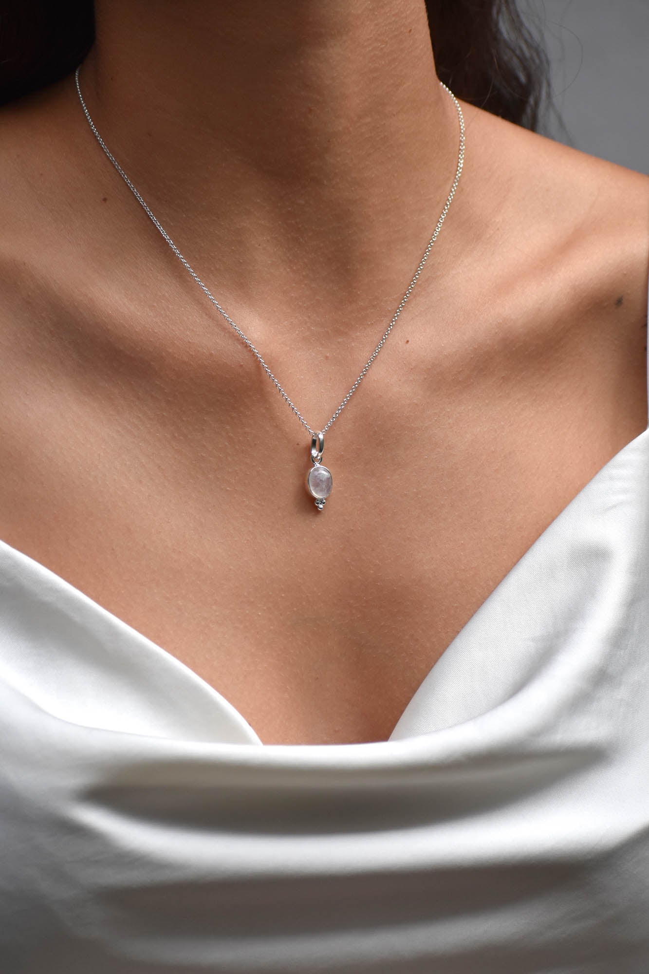 Collar Dalia piedra luna - Gallery 2