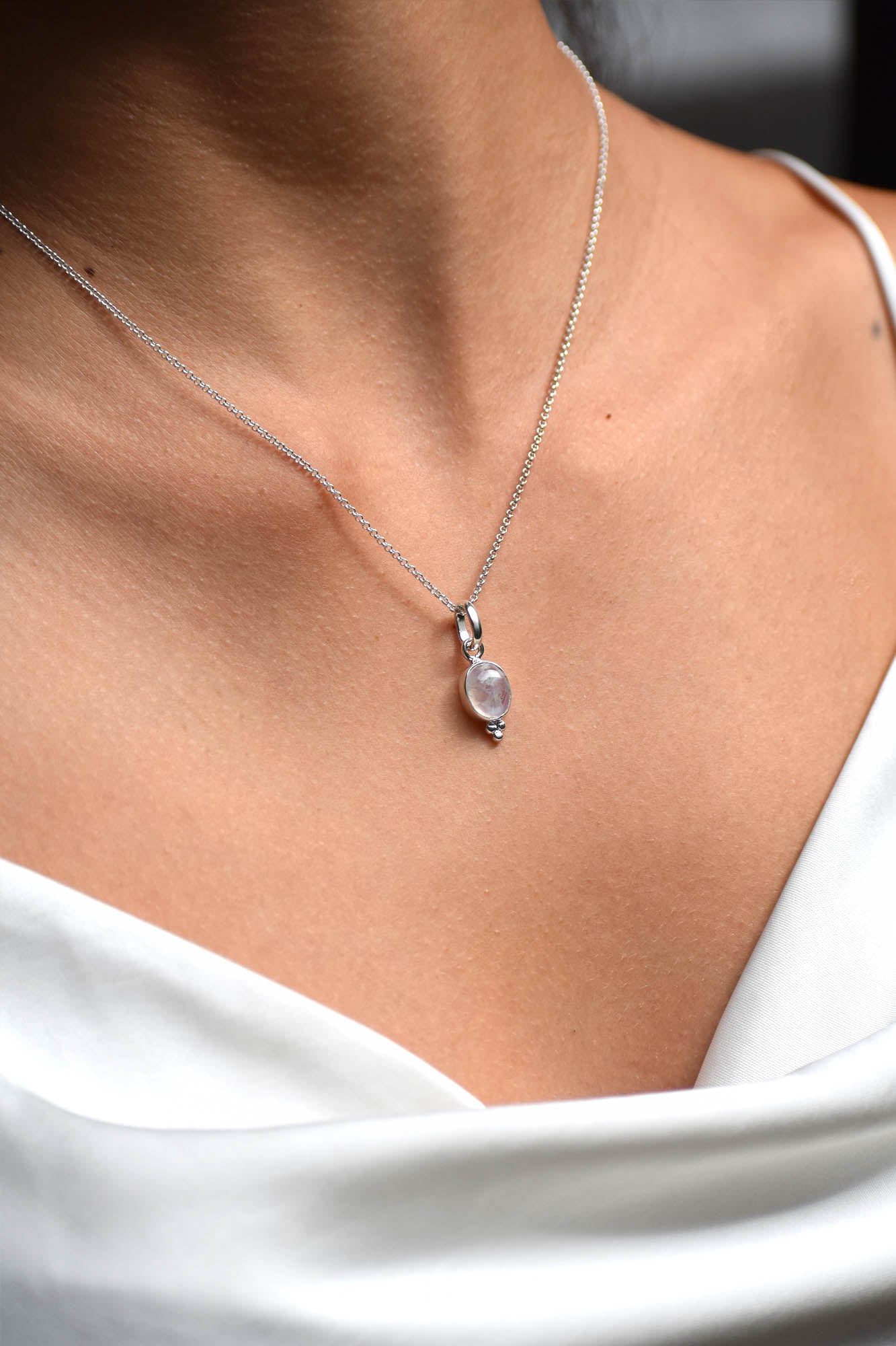 Collar Dalia piedra luna - Gallery 3