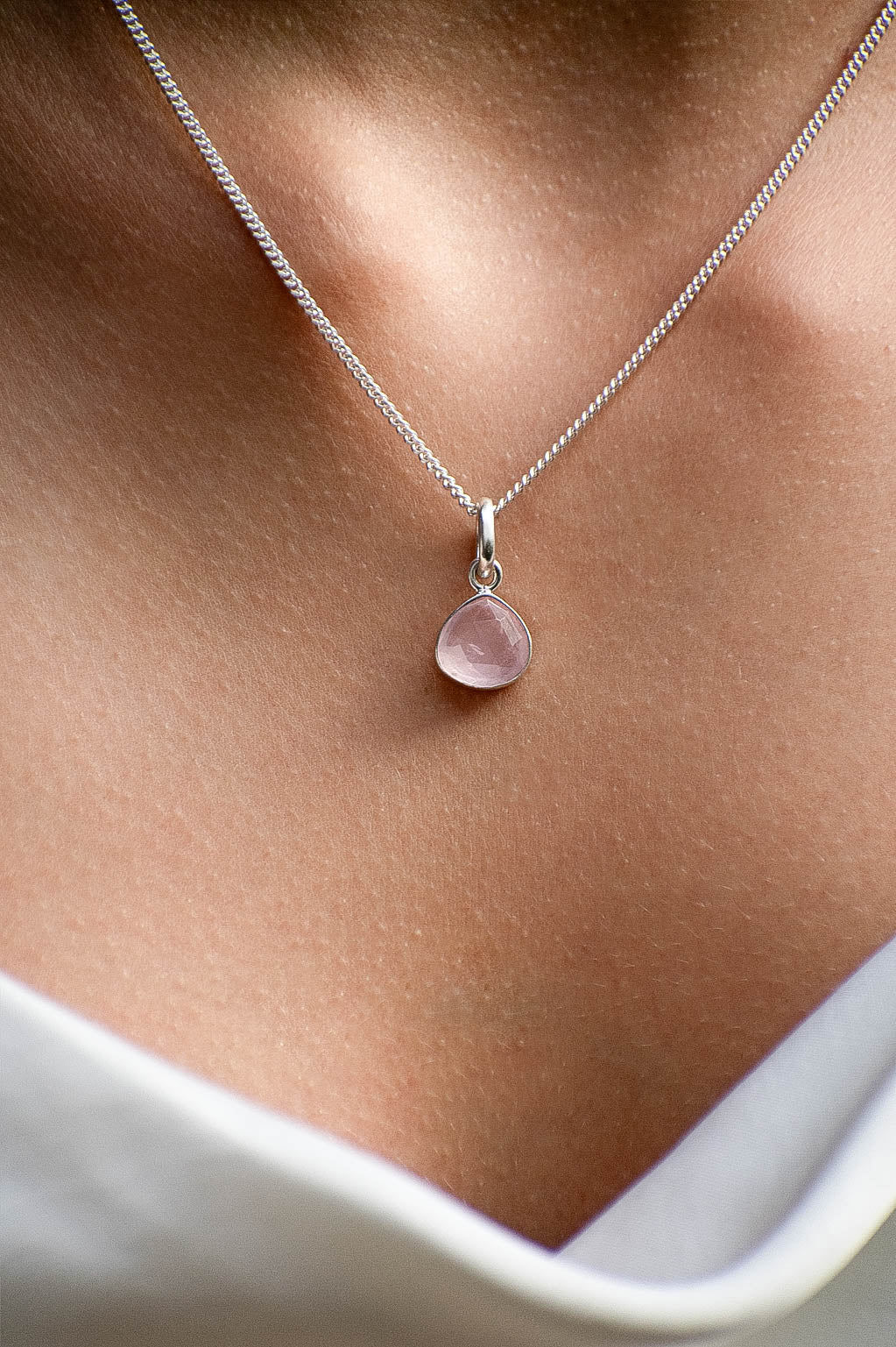 Collar Kora cuarzo rosa - Gallery 3