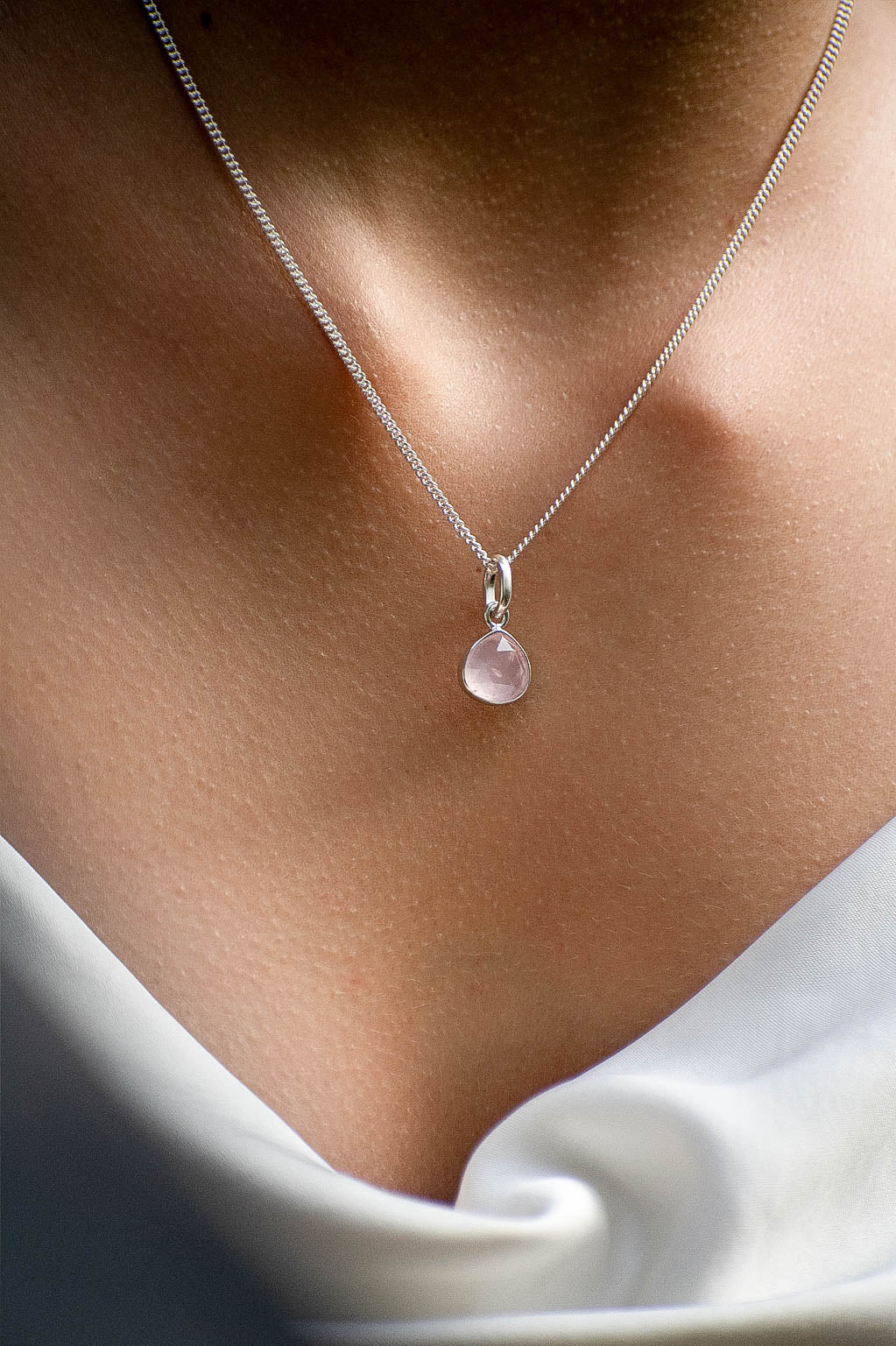 Collar Kora cuarzo rosa - Gallery 1