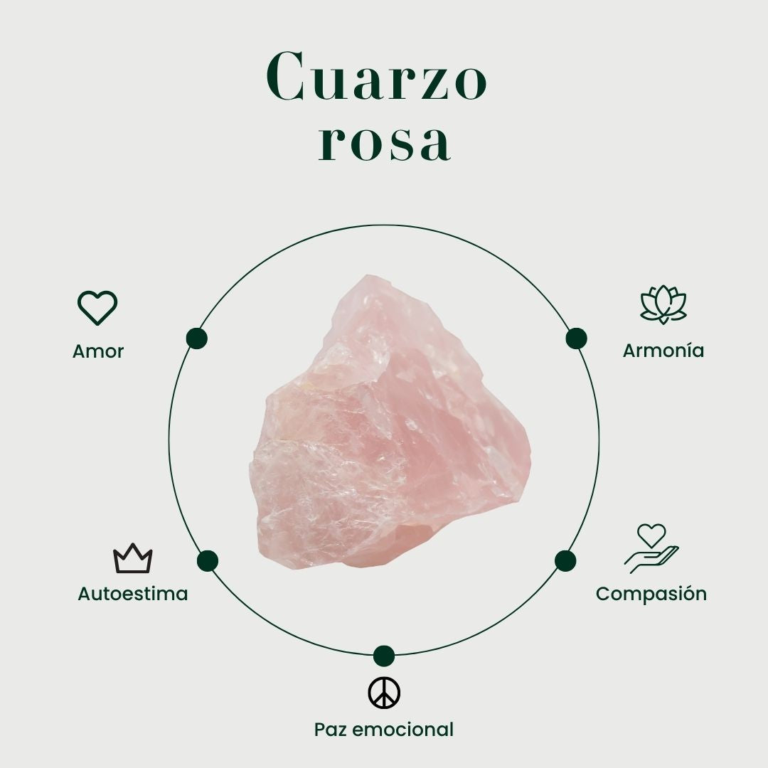 Anillo Cael cuarzo rosa - Imagen informativa