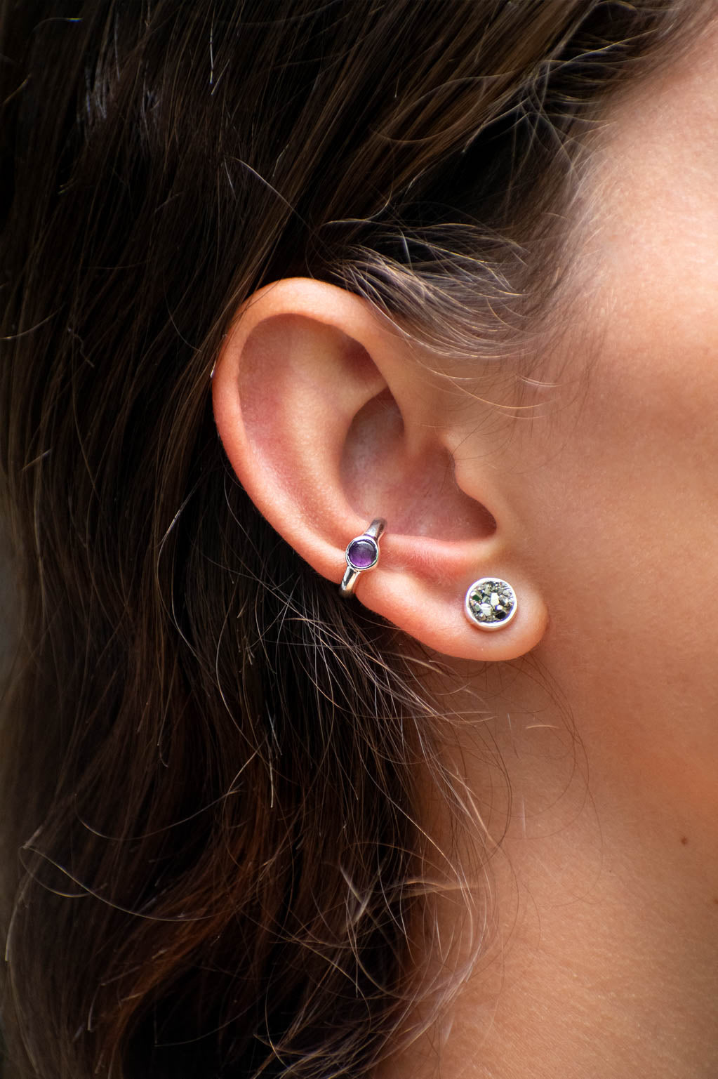 Ear cuff Suna amatista - Gallery 1