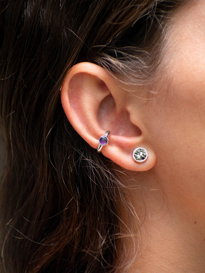 Ear cuff Suna amatista