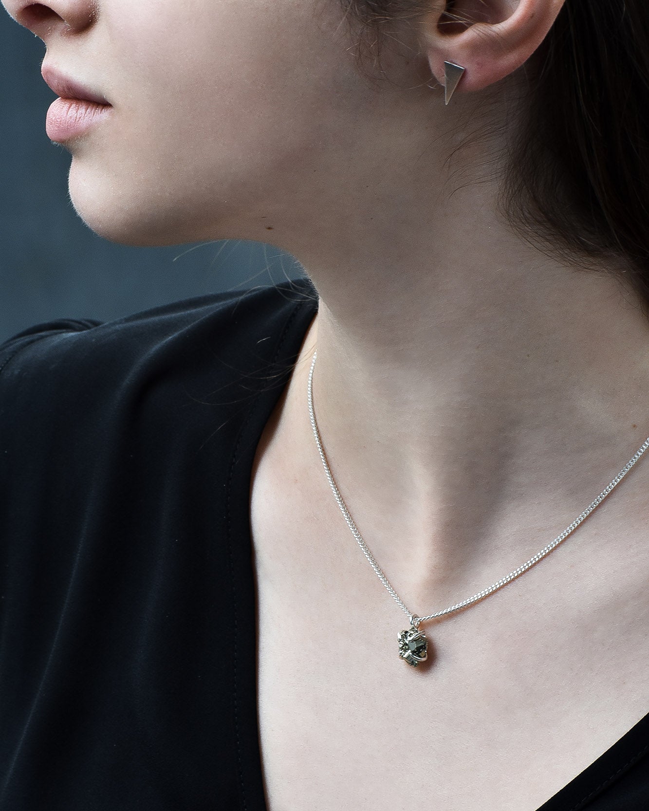 Collar Raw pirita - Gallery 2