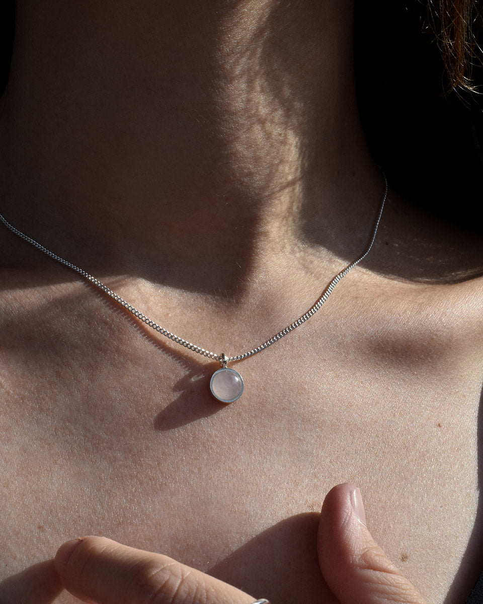 Collar Hermes cuarzo rosa - Gallery 2