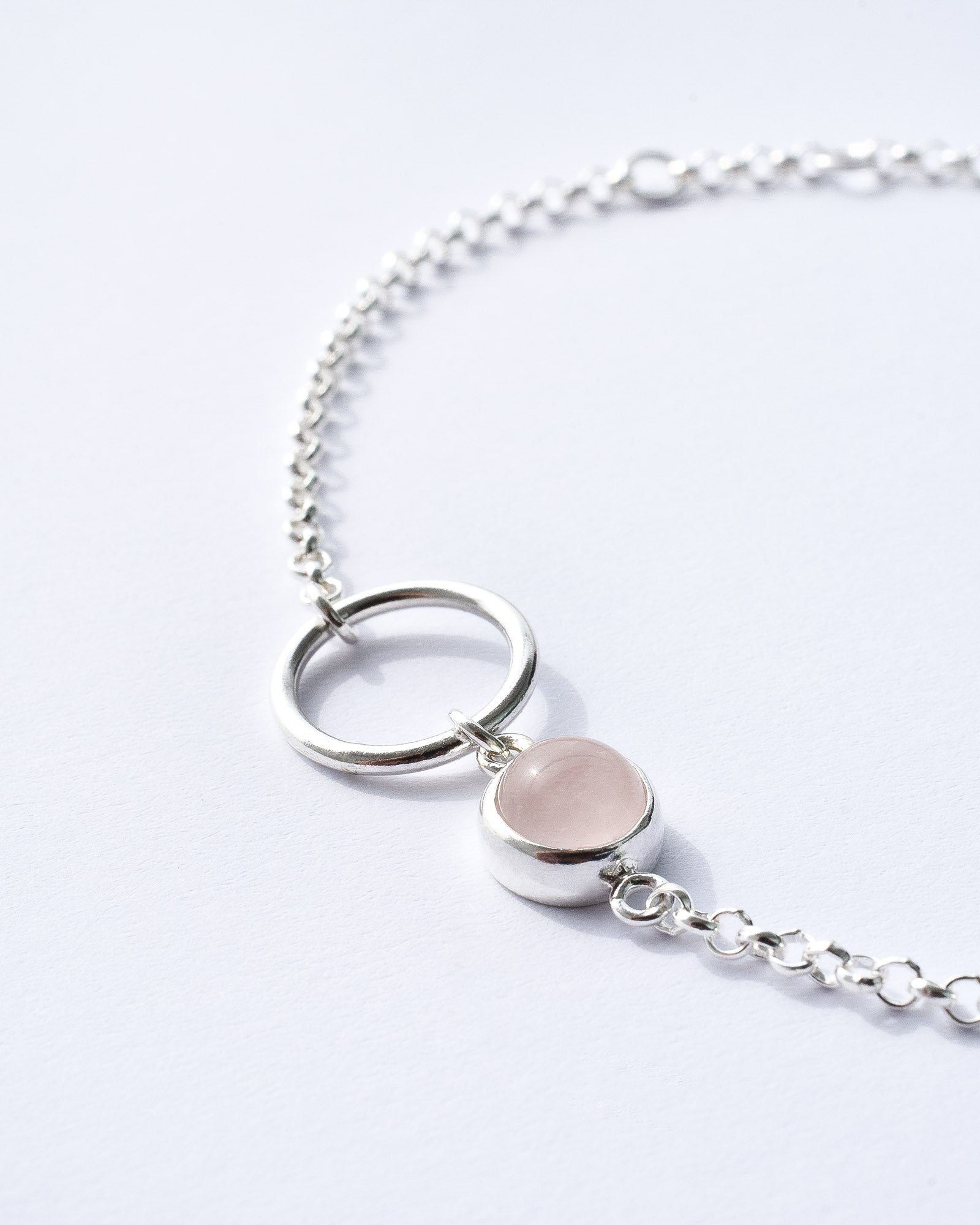 Pulsera Isis cuarzo rosa - Gallery 2