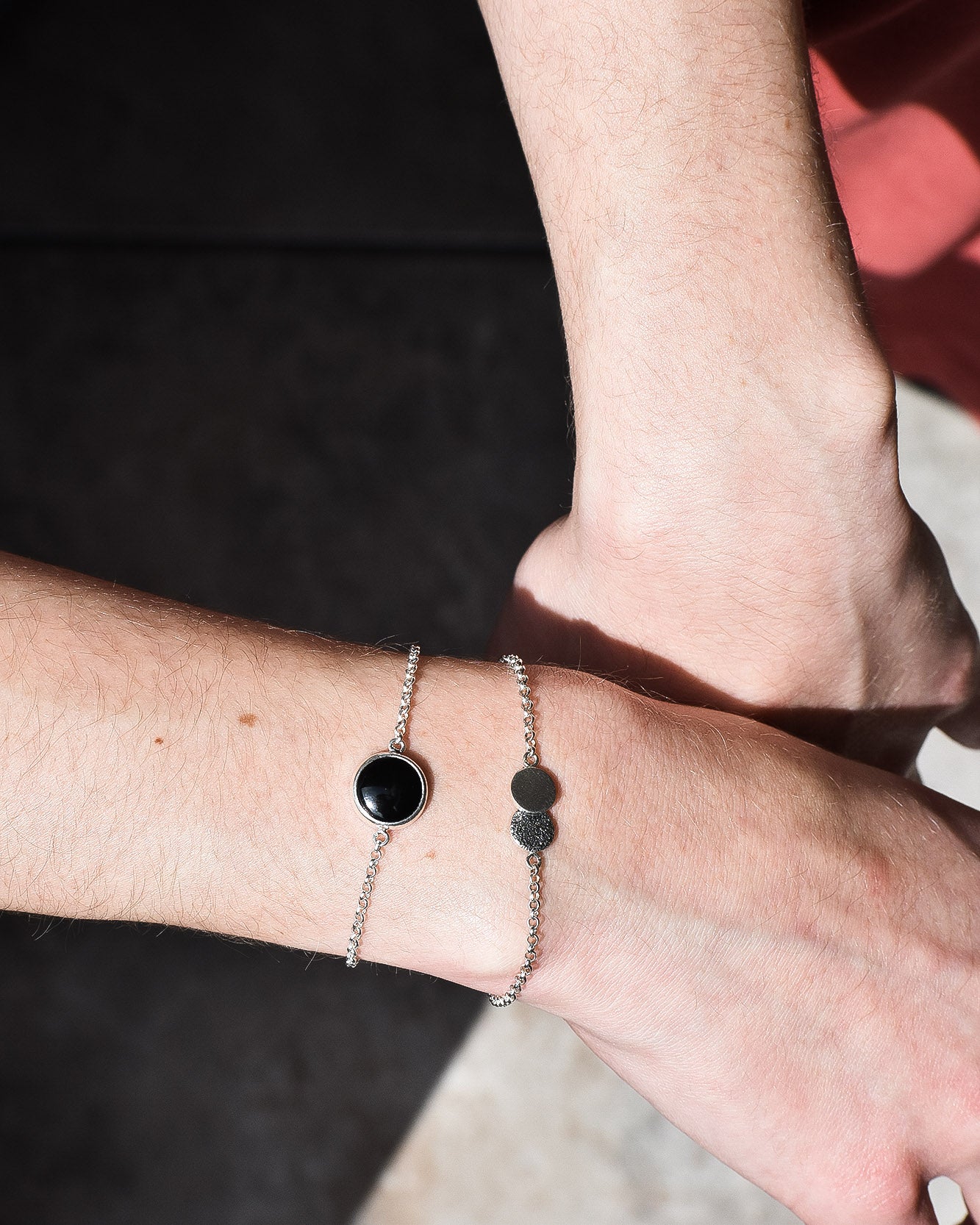 Pulsera Rea obsidiana negra - Gallery 2