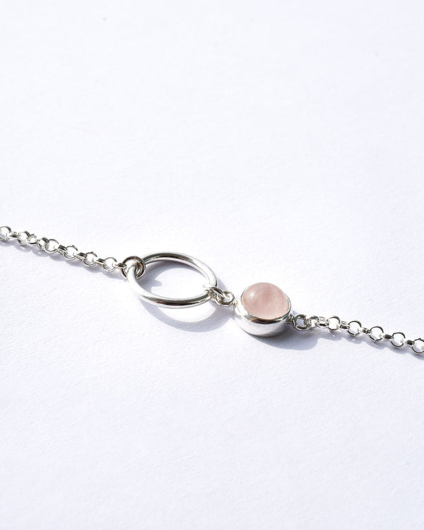 Pulsera Isis cuarzo rosa